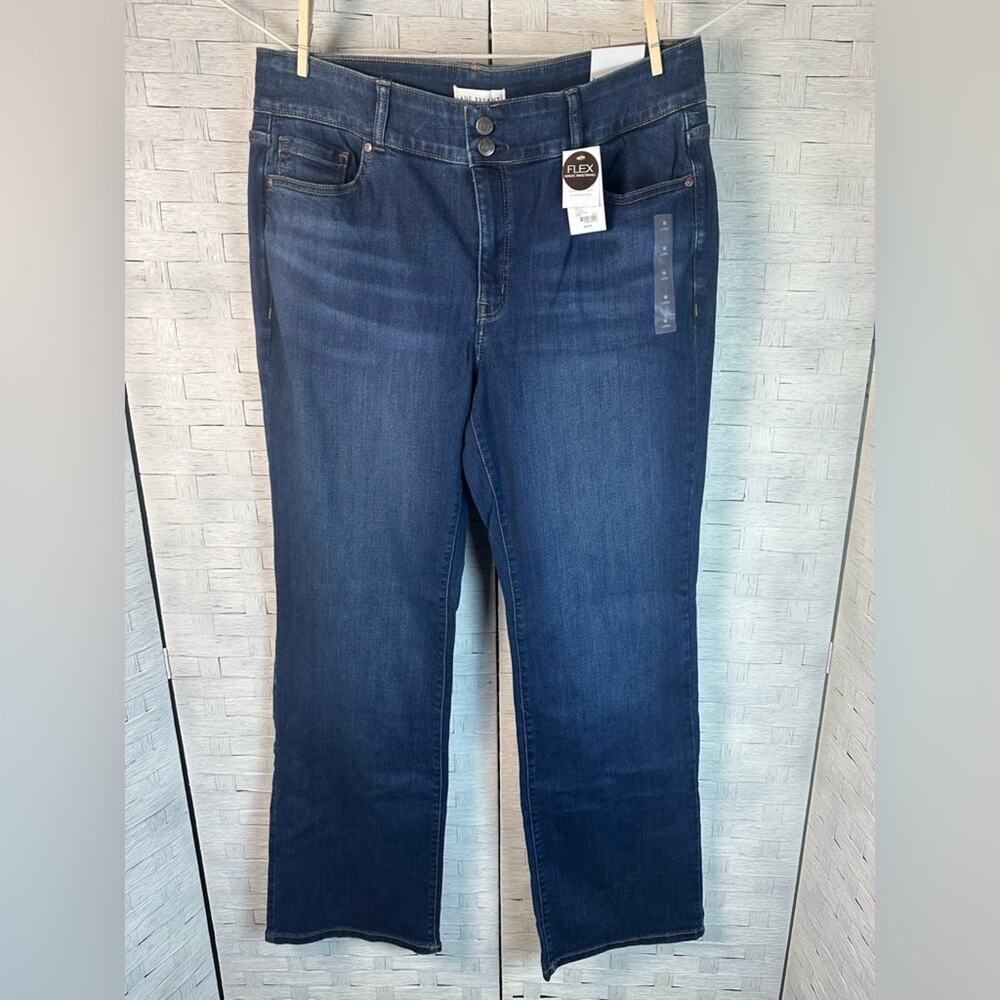 Lane Bryant Womens super stretch tighter tummy fit boot cut high rise long PL SZ